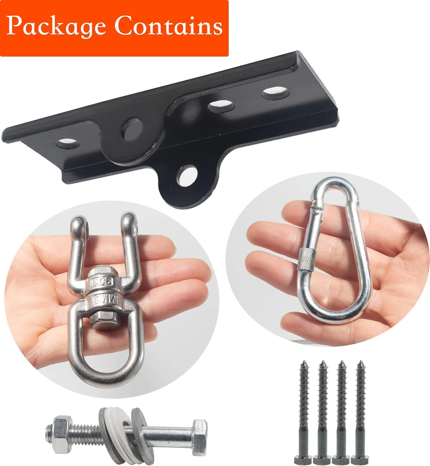 Upgraded 360° Swivel Heavy Bag Mount for Punching Bag Hanger. Heavy Bag Hanger for Yoga, Gym, Swing Chairs, and Hammocks Mount. Punching Bag Hanger, Boxing Hanger