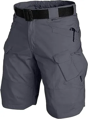 URBEST Tactical Shorts for Men Waterproof Breathable Quick Dry Hiking Fishing Cargo Shorts with Multi Pockets(NO Belt)