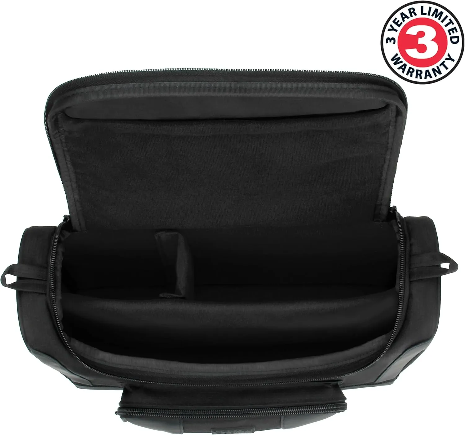USA GEAR Compact Travel Bag Compatible with Dungeons and Dragons Accessories - Small DND Bag fits RPG Player Essentials, Player's Handbook, Character Sheets, Dice, Tokens, & Mini Player Items (Black)