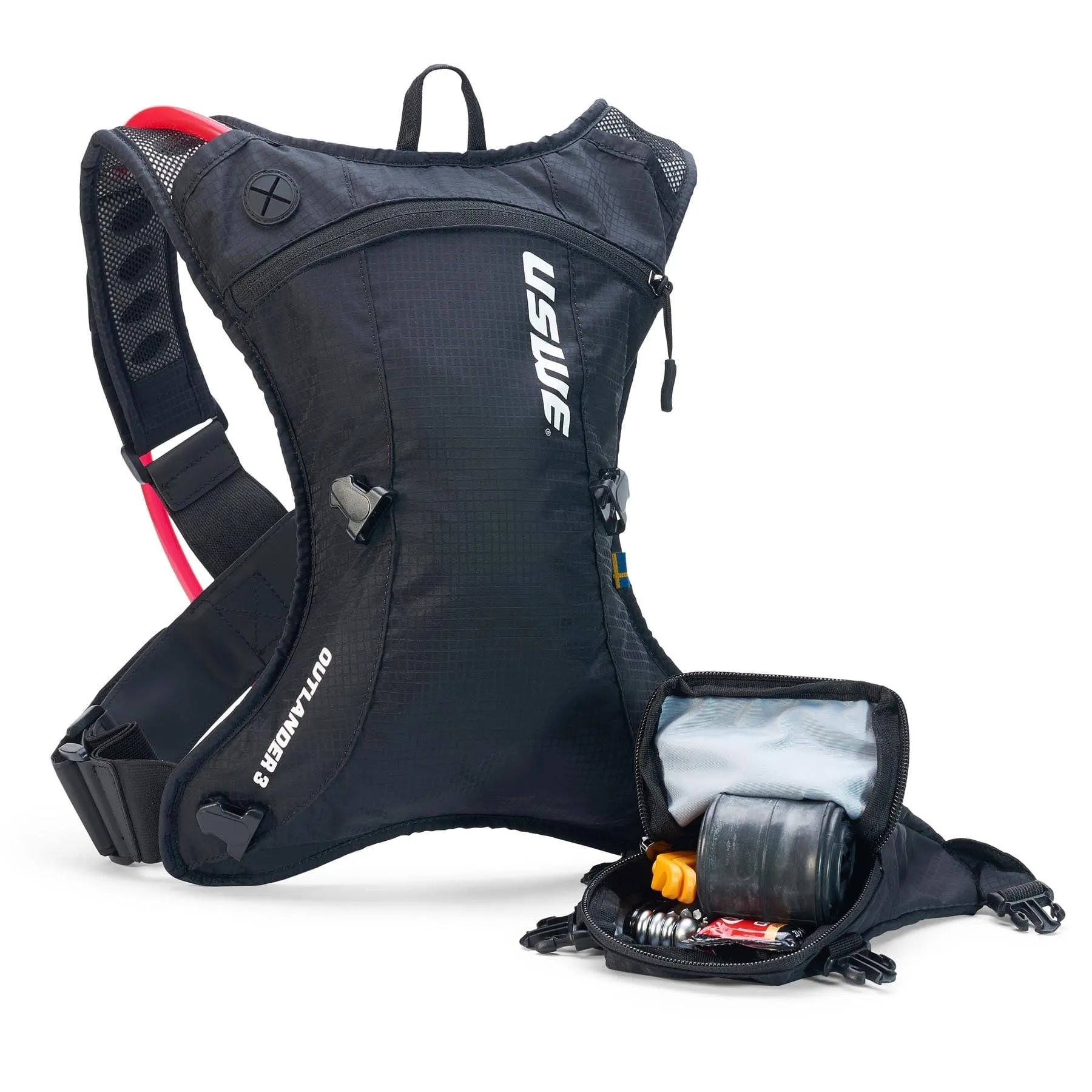 USWE Outlander 3L Hydration System Backpack - Carbon Black