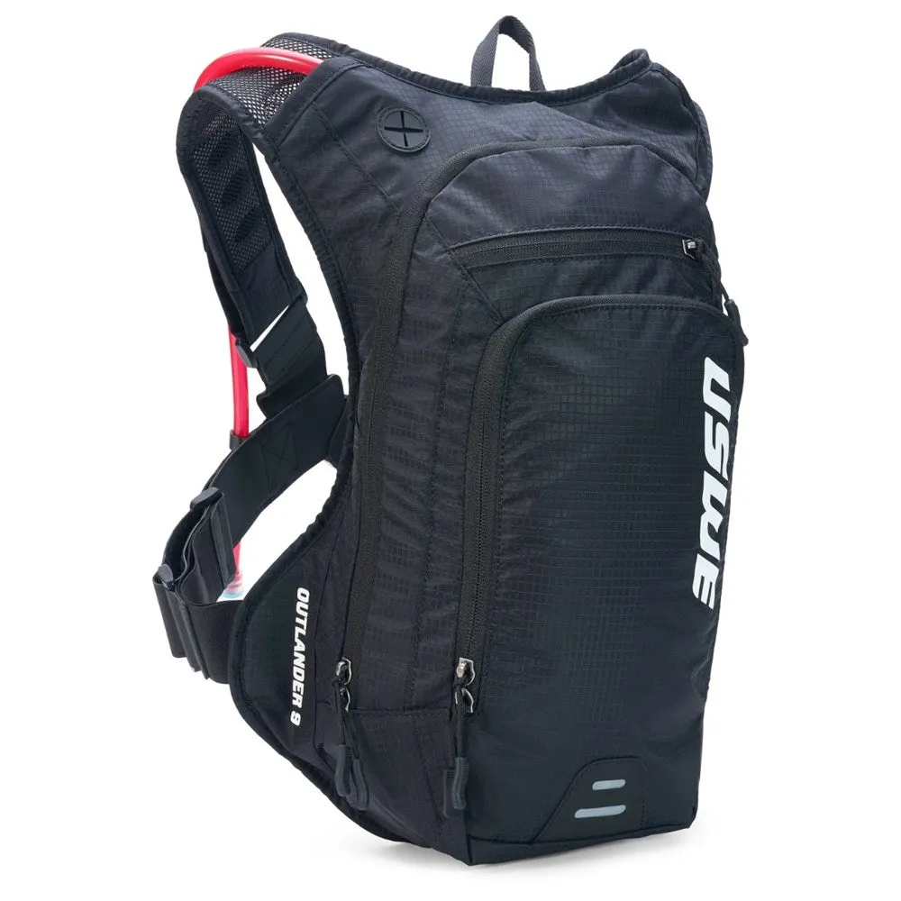 USWE Outlander 9L Hydration Pack - 9L Pack - 3L Bladder - Carbon Black