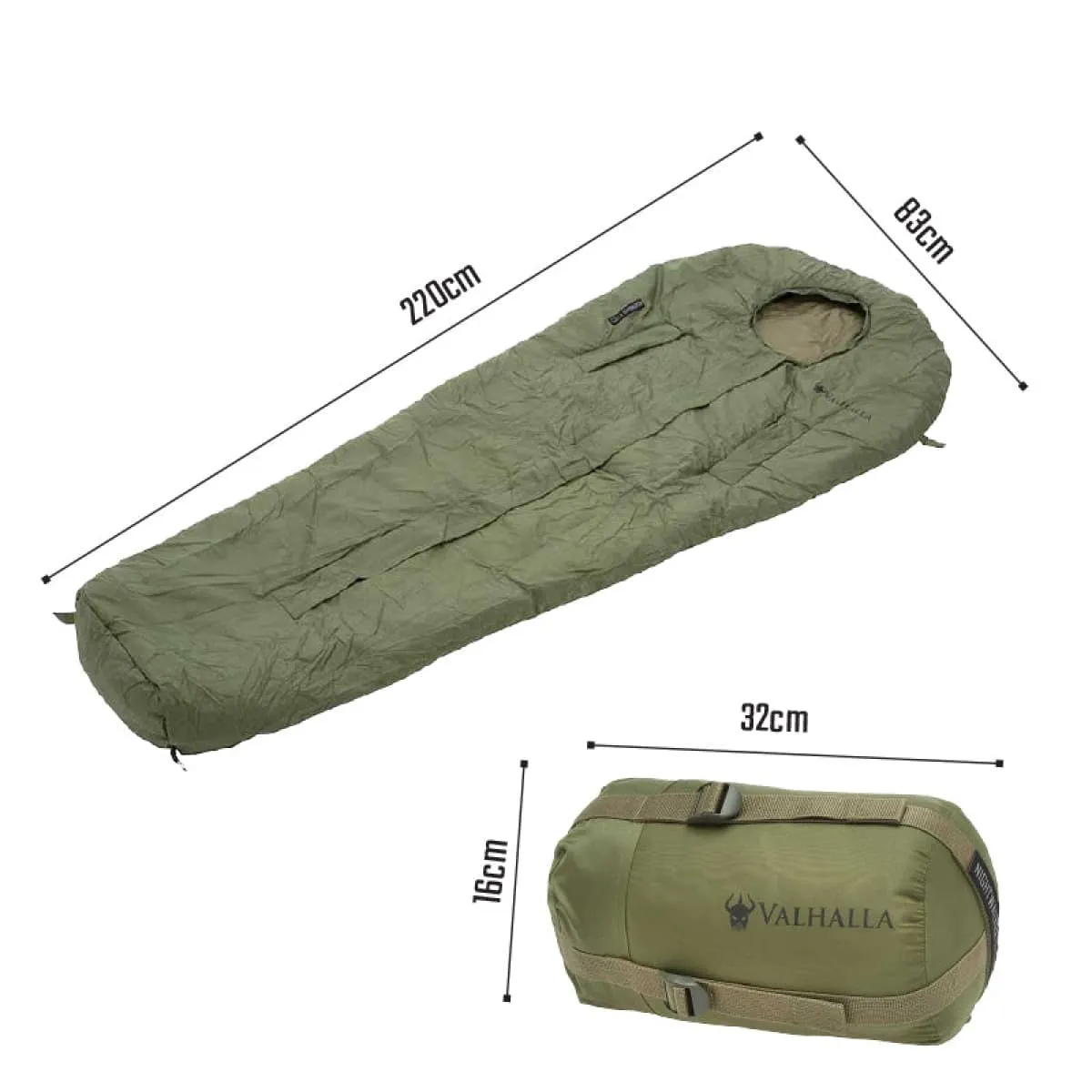 Valhalla Tactical Sleeping Bag Nightwalker