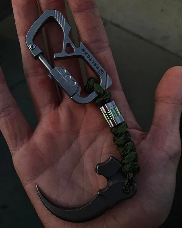 Valtcan Titanium Bolt Carabiner Key Chain Holder CyberCarabiner 24g