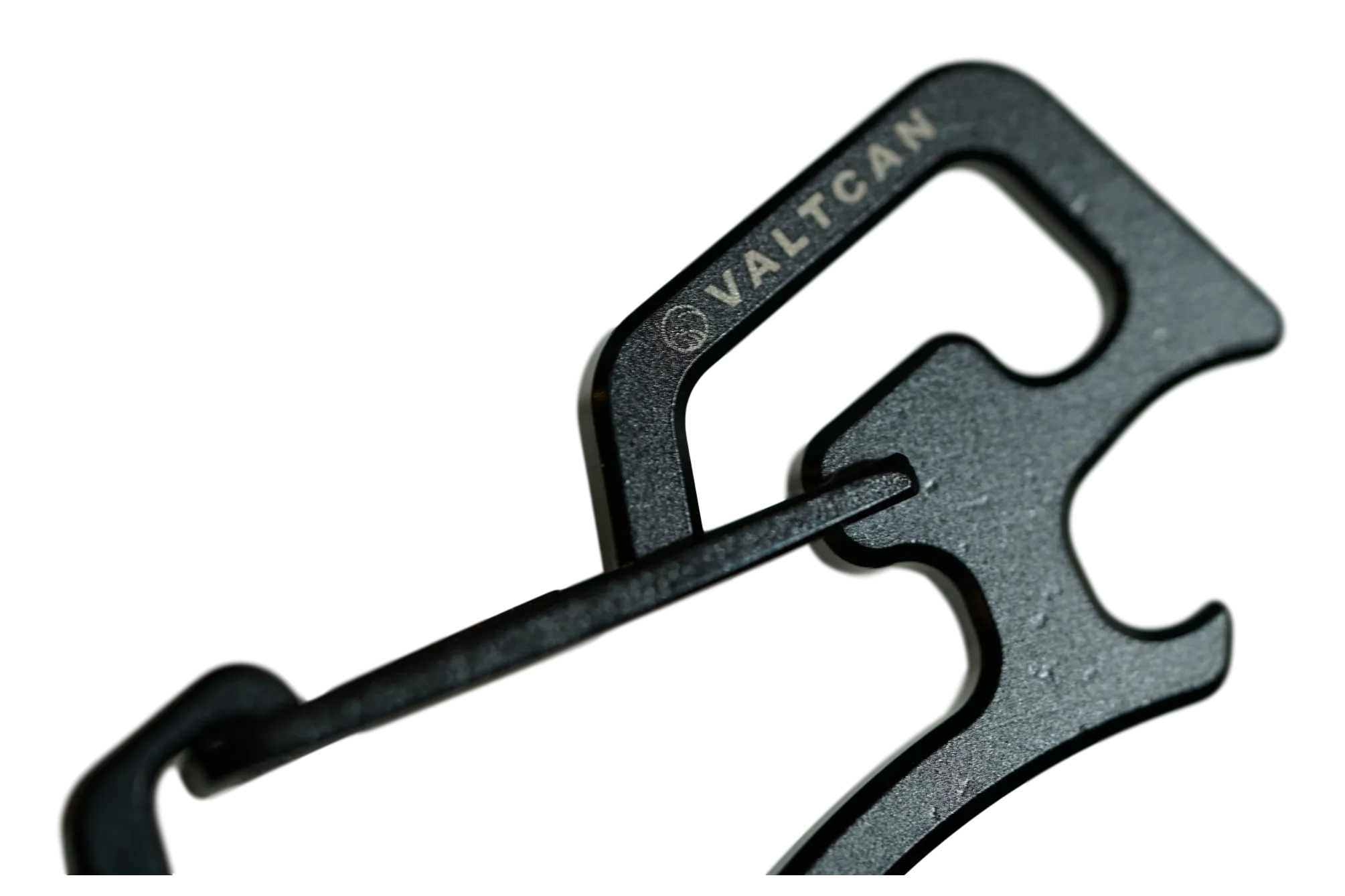 Valtcan Titanium Carabiner with Bottle Opener Space Black 14g