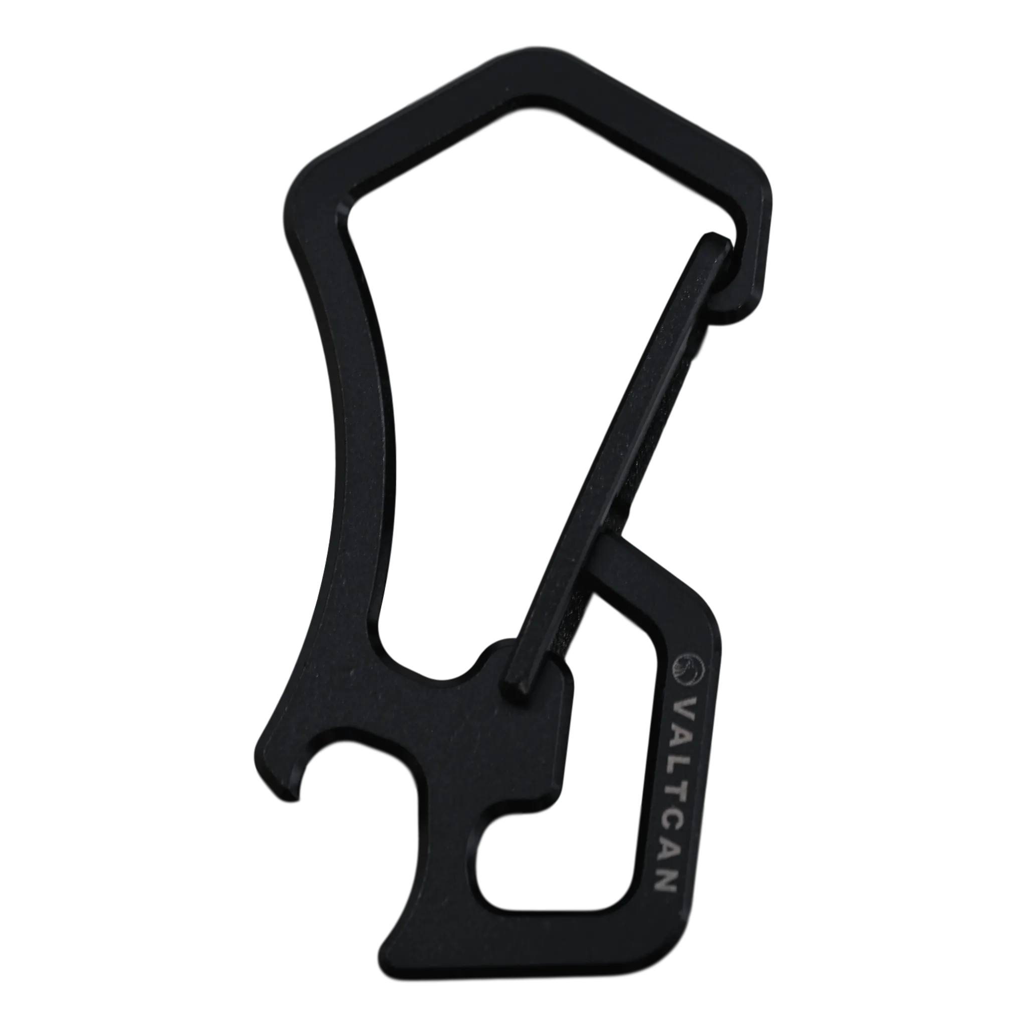 Valtcan Titanium Carabiner with Bottle Opener Space Black 14g