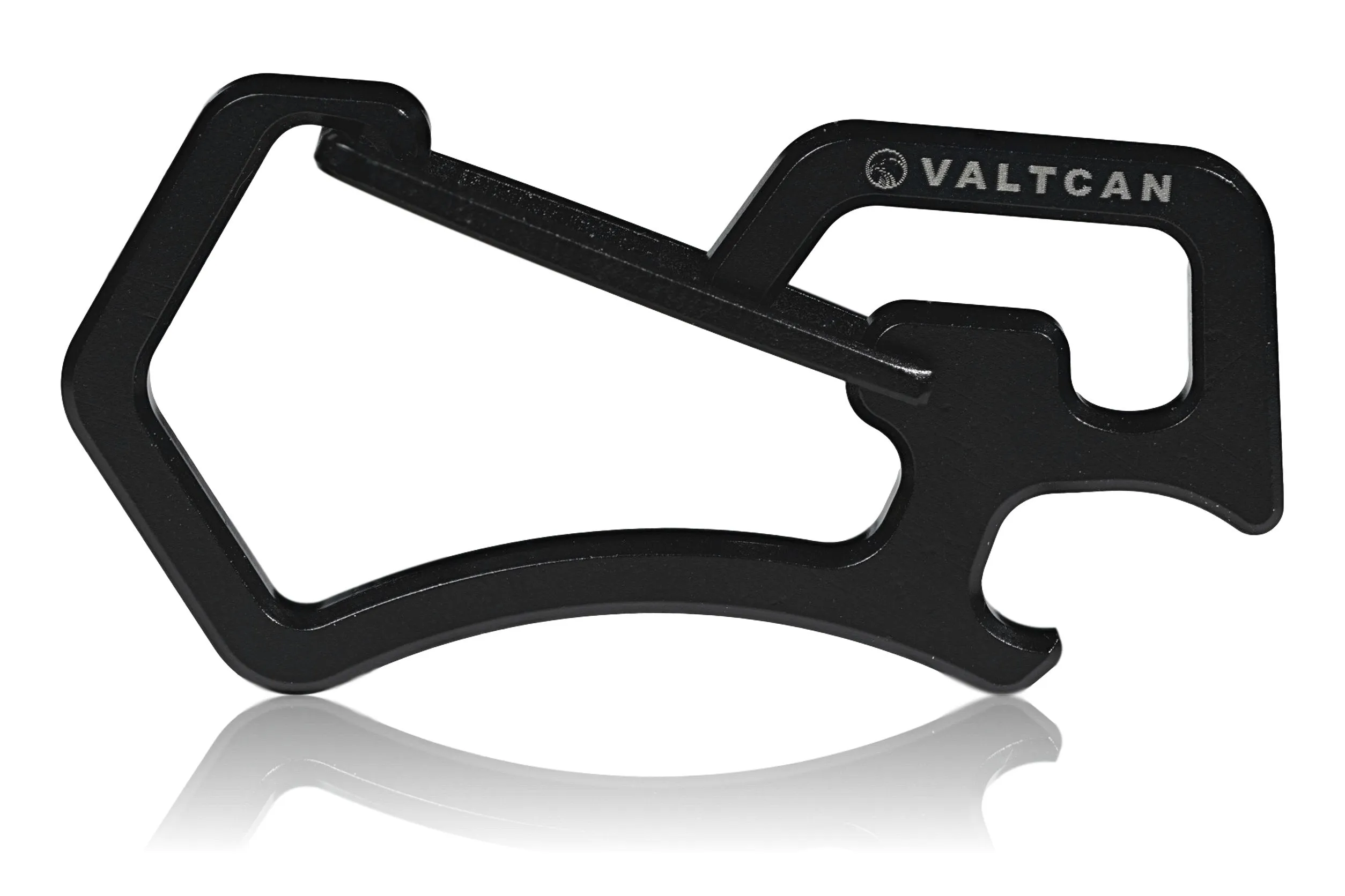 Valtcan Titanium Carabiner with Bottle Opener Space Black 14g