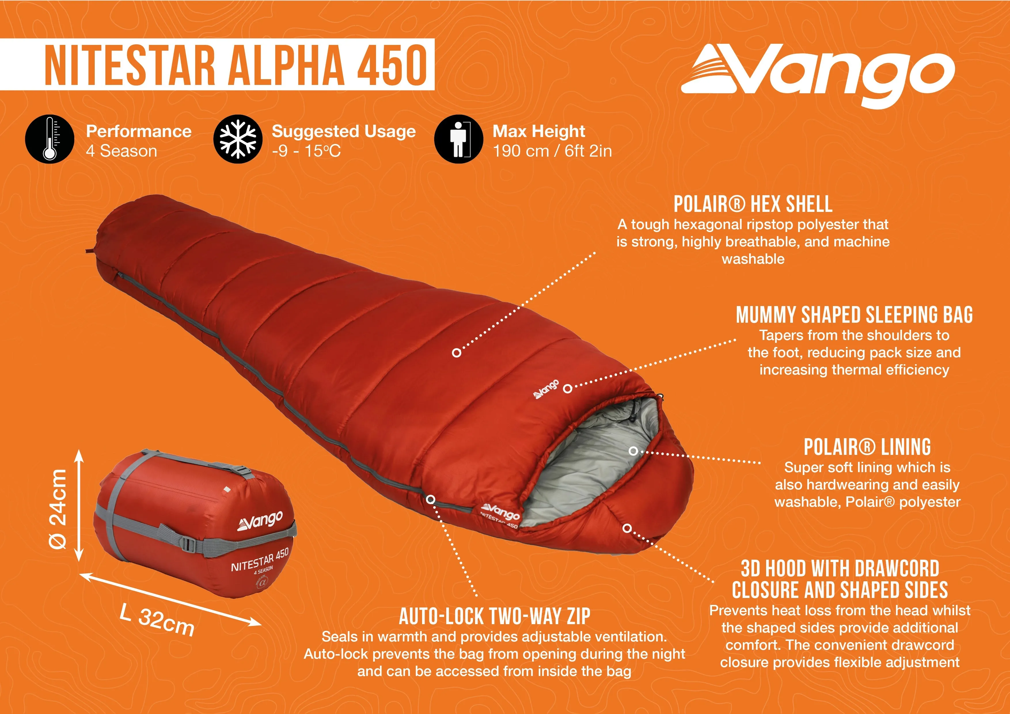 Vango Sleeping Bag Hire