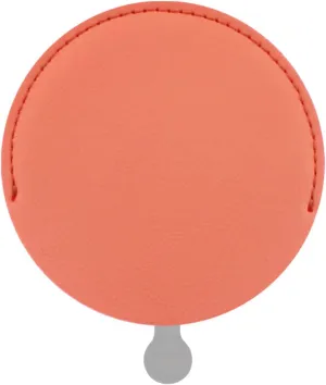 Vanity Mirror PU Mini Makeup Mirror Portable Vanity Mirror Cosmetic Mirror Makeup Vanity Pocket Compact Mirror (Color : White) (Orange)