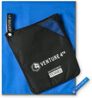 VENTURE 4TH Quick Dry Travel Towel - Fast Drying Ultra Soft Microfiber Towels - Essential for Camping, Backpacking, Yoga, Swimming, Gym, Sports and Beach - 3 Compact Sizes