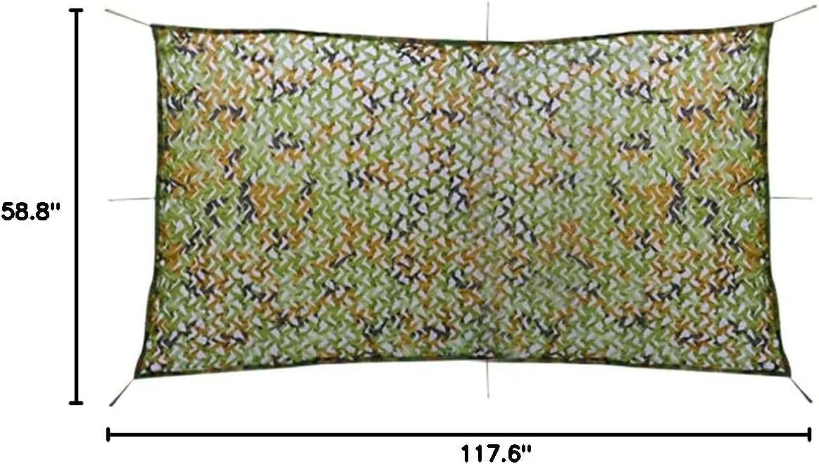 vidaXL 4.9'x9.8' Camouflage Net with Storage Bag – Green Camo Oxford Polyester Material – Waterproof, Rot-Resistant – Ideal for Outdoor, Hunting, Bird Watching, Paintball – Includes Storage Bag - ...