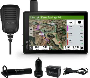 Wearable4U - Garmin Tread SxS, GPS Navigator, Ulltrabright Display, Preloaded Topography,Group Ride Radio, inReach Technology with Power Pack Bundle