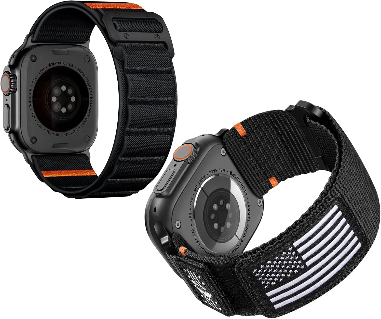 Wide Soft Stretchy Rugged Loop Sport Straps   Nylon Sport Band Compatible with Apple Watch Bands 49mm Series 10 46mm 9/8/7 45mm SE2/6/SE/5/4 44mm 3/2/1 42mm