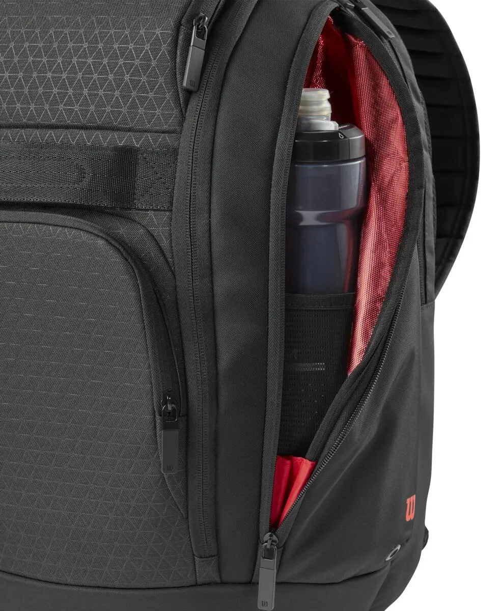 Wilson Clash v3 Backpack Racquet Bag (Black/Infrared)