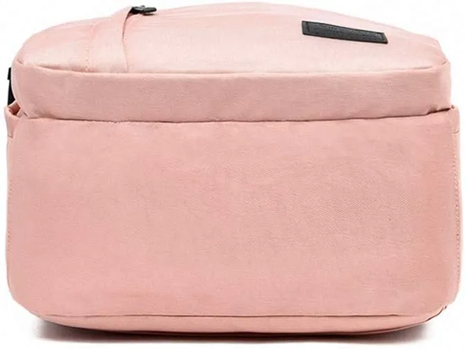 Women's Solid Color Oxford Cloth Outdoor Travel Bags Mummy Sthdents Bags Pink 20 inches