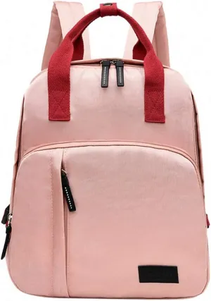 Women's Solid Color Oxford Cloth Outdoor Travel Bags Mummy Sthdents Bags Pink 20 inches