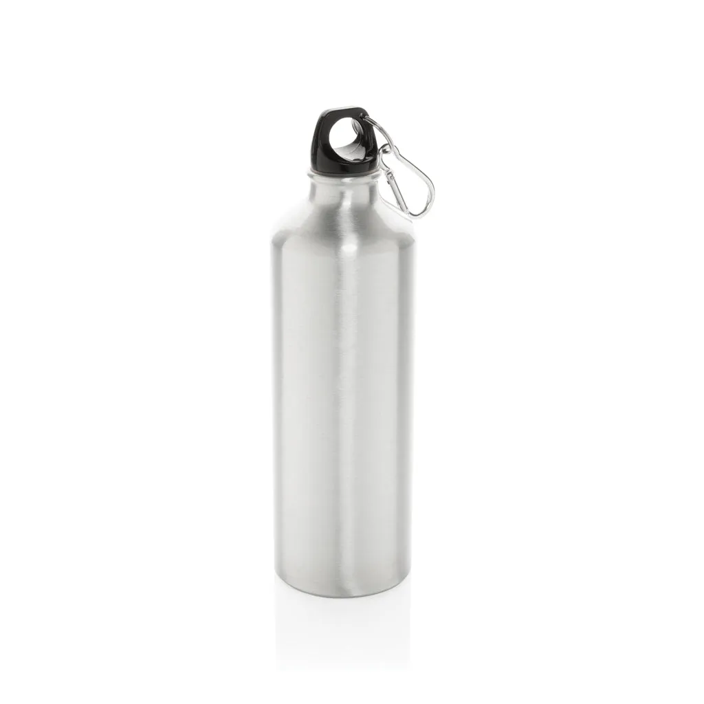 XL aluminium waterbottle with carabiner