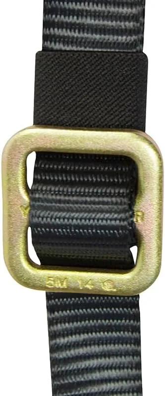 Y-Leg Adjustable Lanyard With Hitched Loop and Auto Lock Carabiner - Black