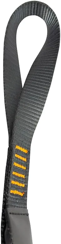 Y-Leg Adjustable Lanyard With Hitched Loop and Auto Lock Carabiner - Black