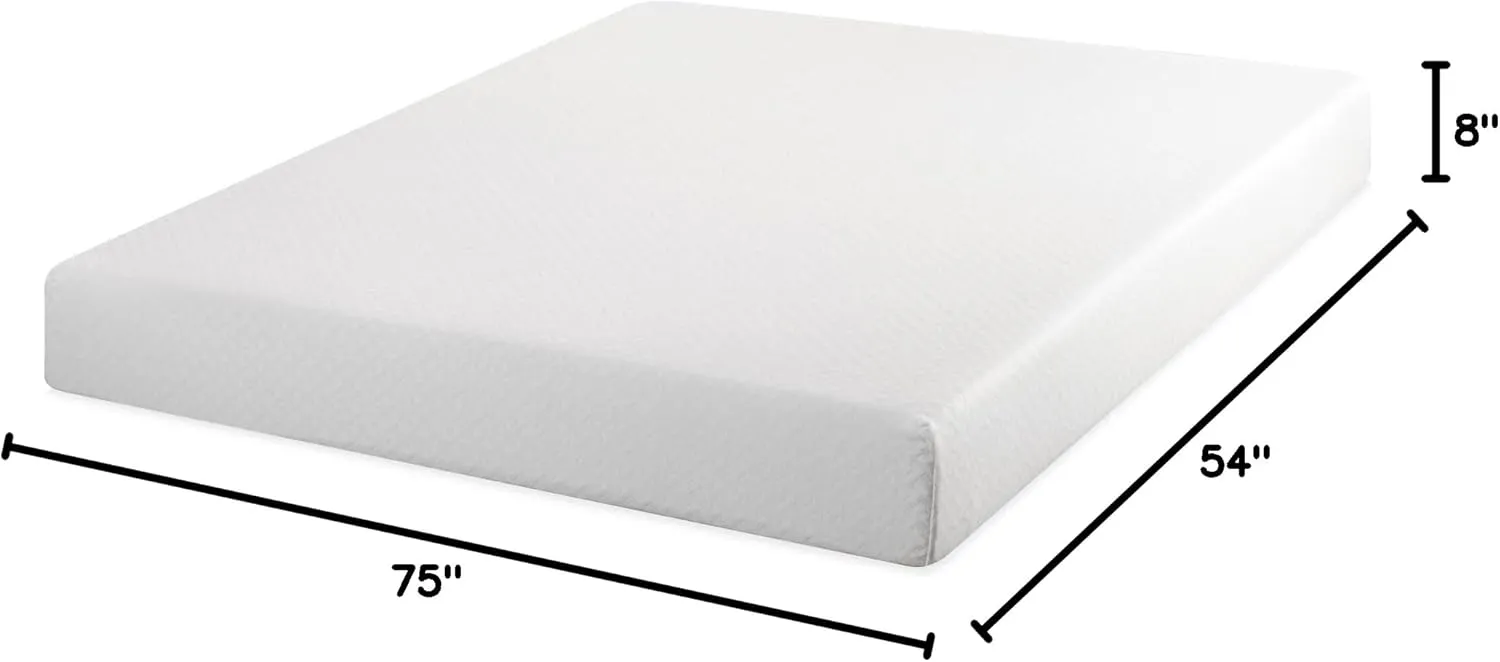 ZINUS 8 Inch Green Tea Cool Feel Memory Foam Mattress, Full, Mattress in A Box with Compact WONDERBOX Packaging, CertiPUR-US Certified